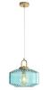 CLARISE BLUE Geometric Glass Pendant